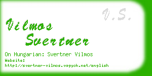 vilmos svertner business card